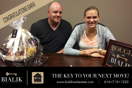 Congrats Sara on your new Hudsonville Home