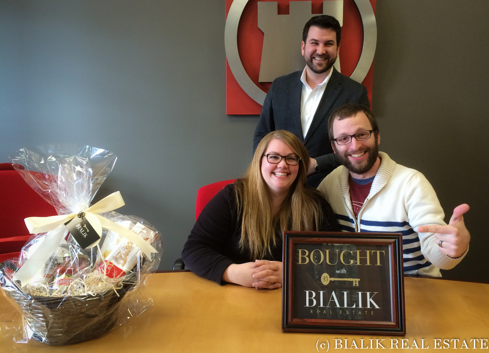 Steven & Katie close today on ther new Grandville home bought through Bialik Real Estate
